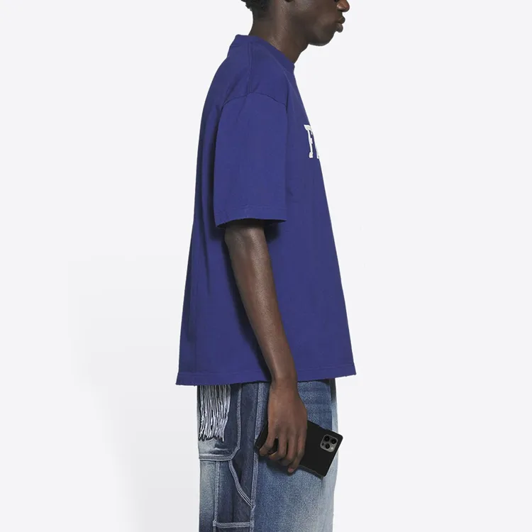 Balenciaga T Shirt Men's Dark Blue-5