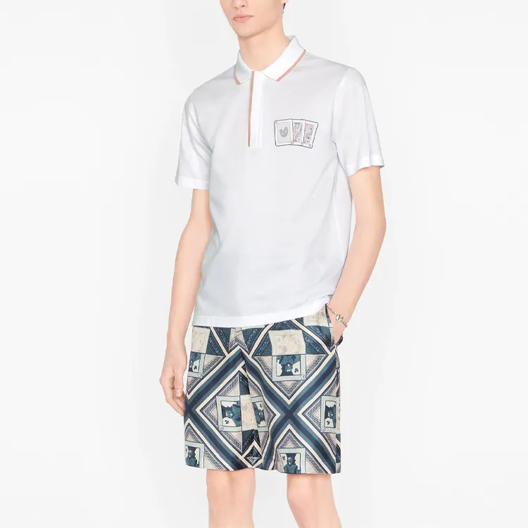 DIOR Quarterly New Products Polo Shirts Men White-2