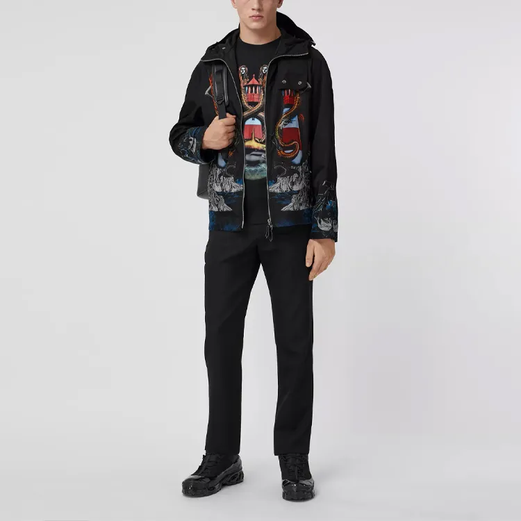 Burberry Jackets Coats Men's Black-1