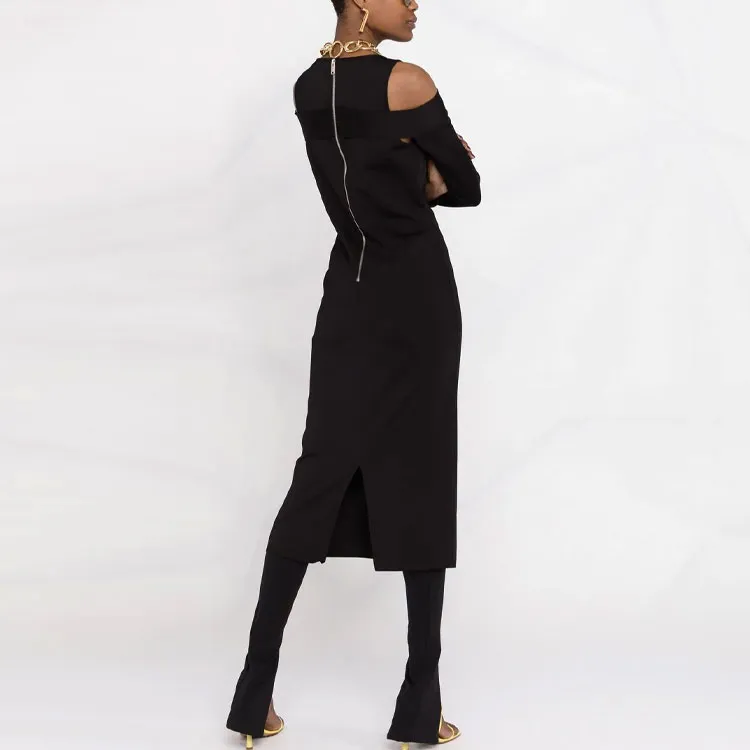 Givenchy Long-Sleeved Dresses Women's Black-2