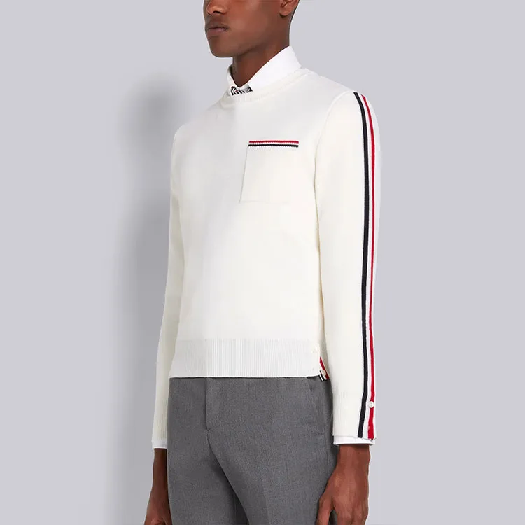THOM BROWNE Sweaters Men White-3