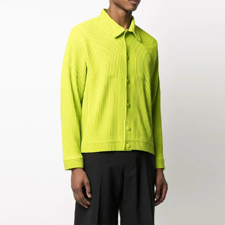 Homme Plissé Issey Miyake SS21 Shirt Men's Green-3