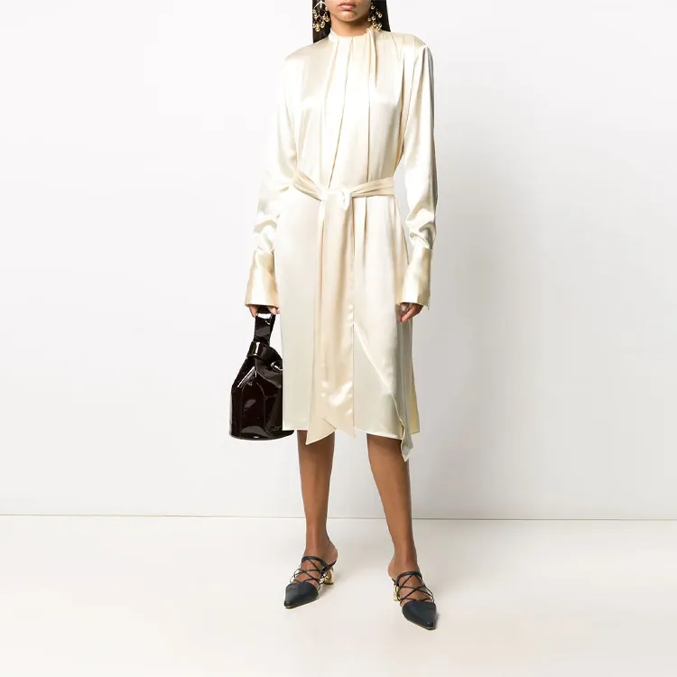 LOEWE Long Sleeved Dresses Women's Yellow-4