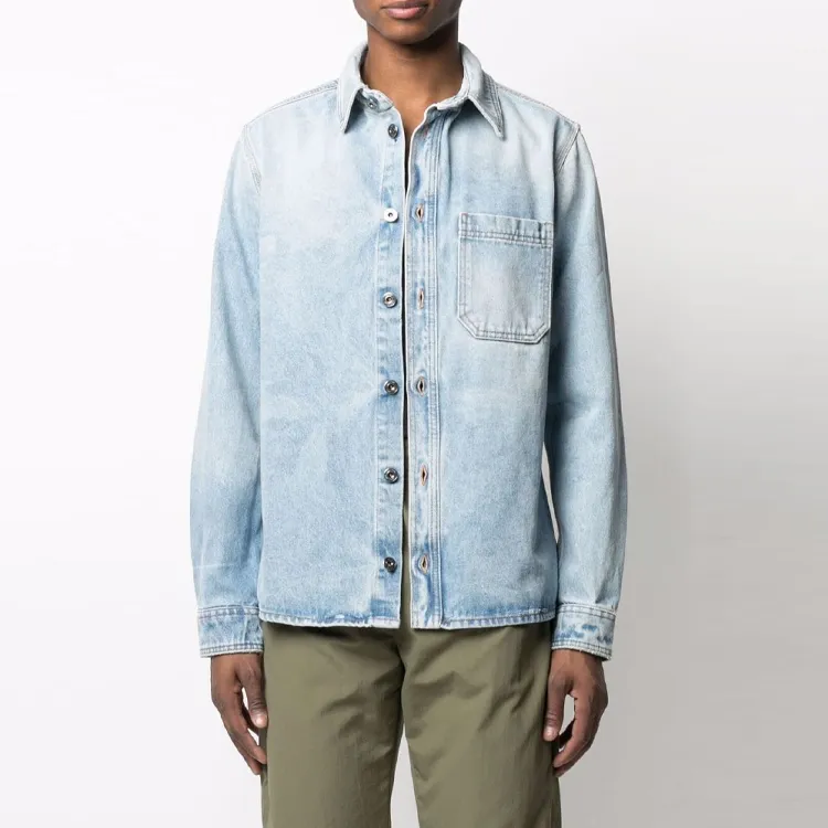 OFF WHITE SS21 Shirts Men Blue-1