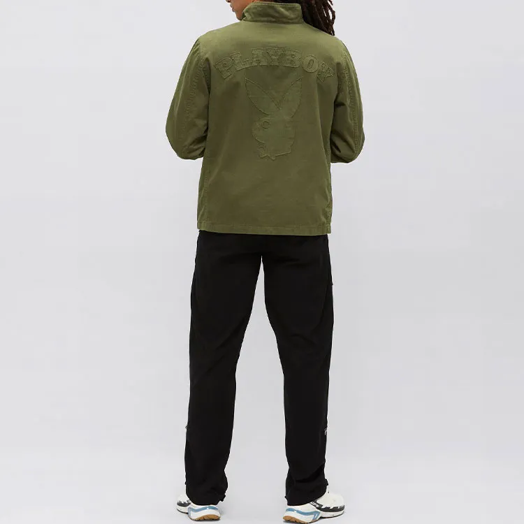 Playboy X Alpha Industries Jackets Unisex Green-2