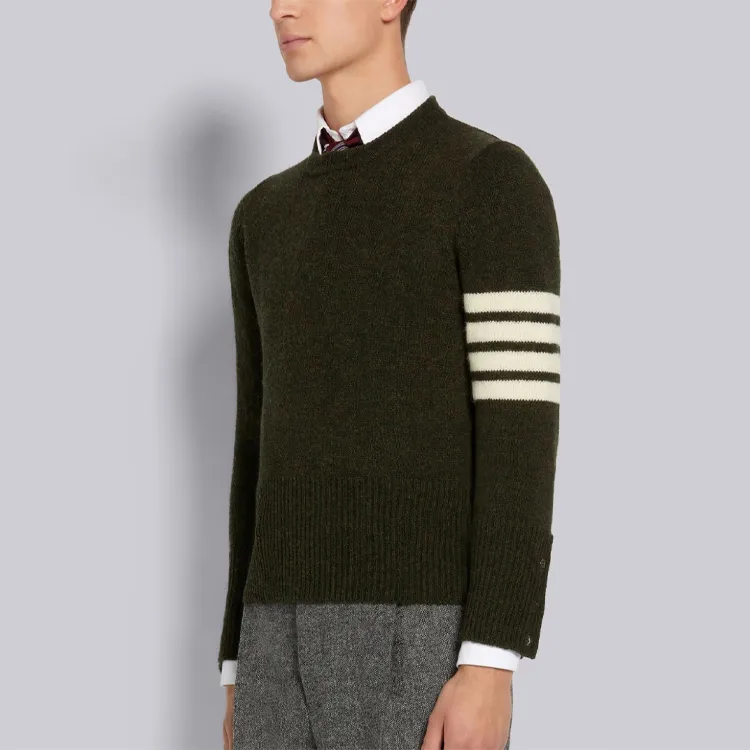 THOM BROWNE Sweaters Men Grass Green-3