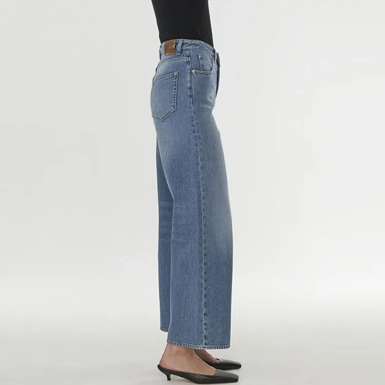 TOTEME Cropped Wide leg Jeans-3