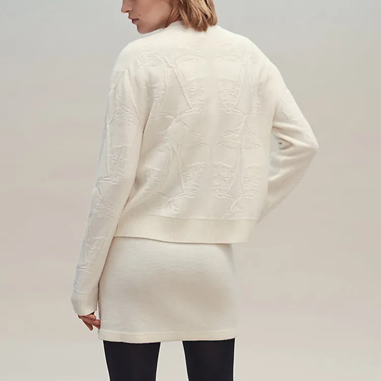 HERMES FW21 Cashmere Sweater Women's White-1
