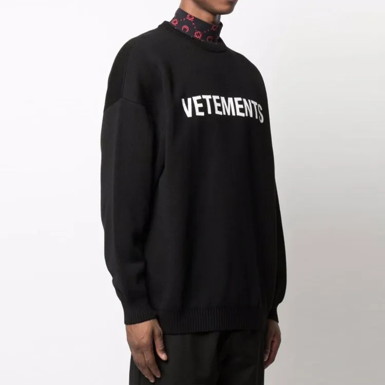 Vetements Sweaters Unisex Black-3