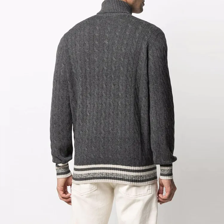 Brunello Cucinelli FW21 Cashmere Sweater Men's Gray-3