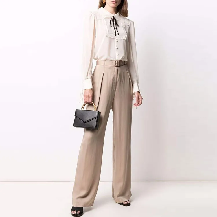 Self portrait Shirts Women's Apricot-3