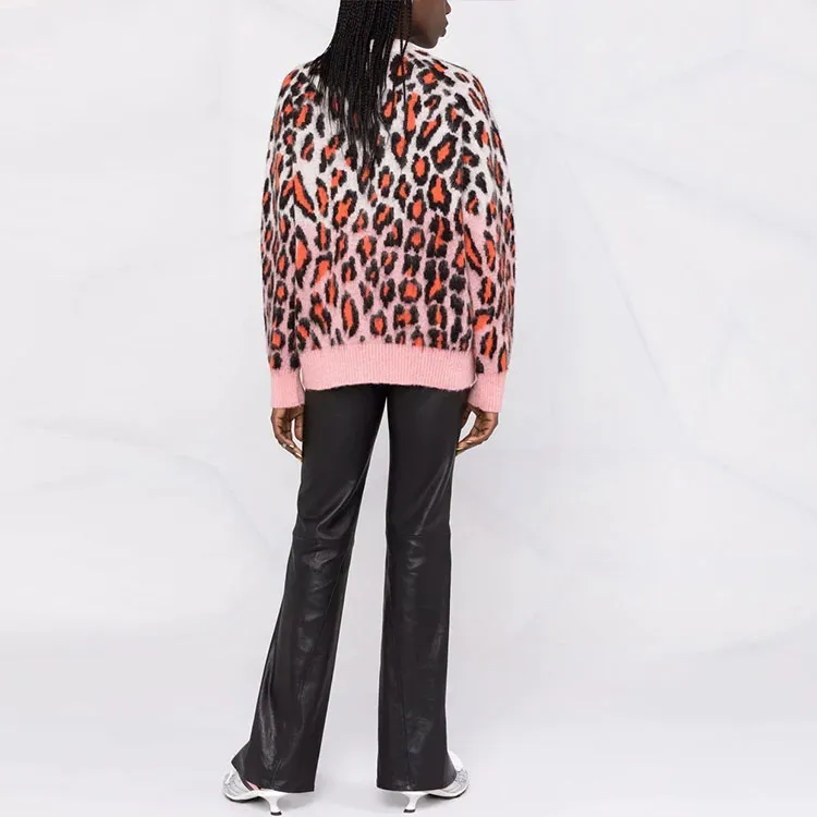 MSGM FW21 Loose Fit Sweater Women's Pink-2