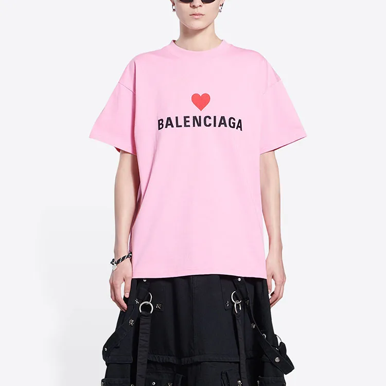 Balenciaga Regular T-Shirt Women's Pink Regular Fit-3