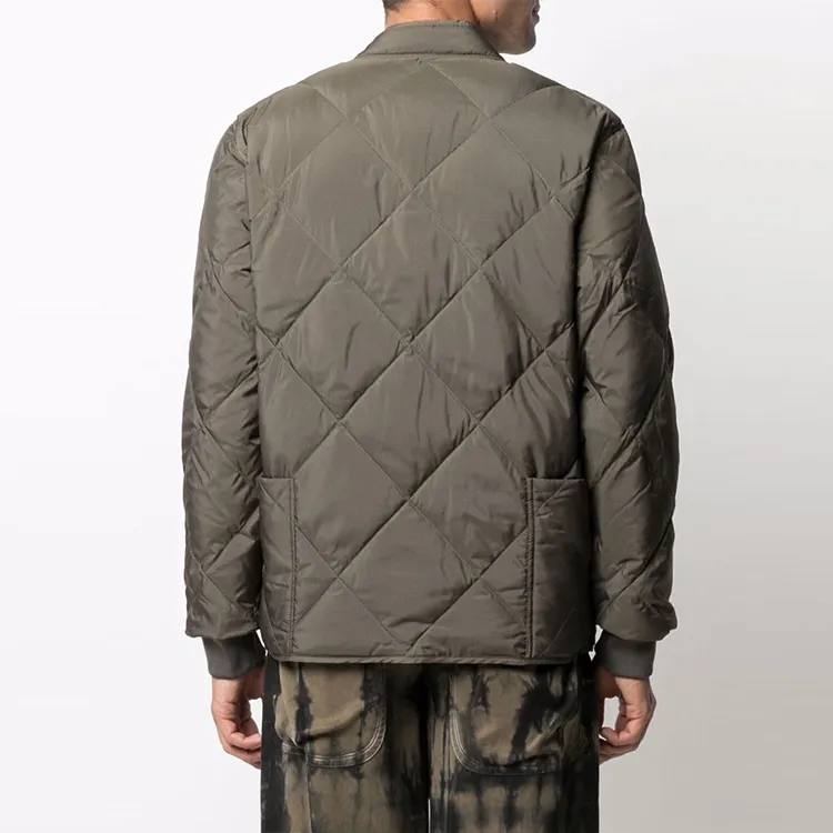 KENZO Solid Color Stand Collar Loose Fit Down Jacket Men's Jasper-3