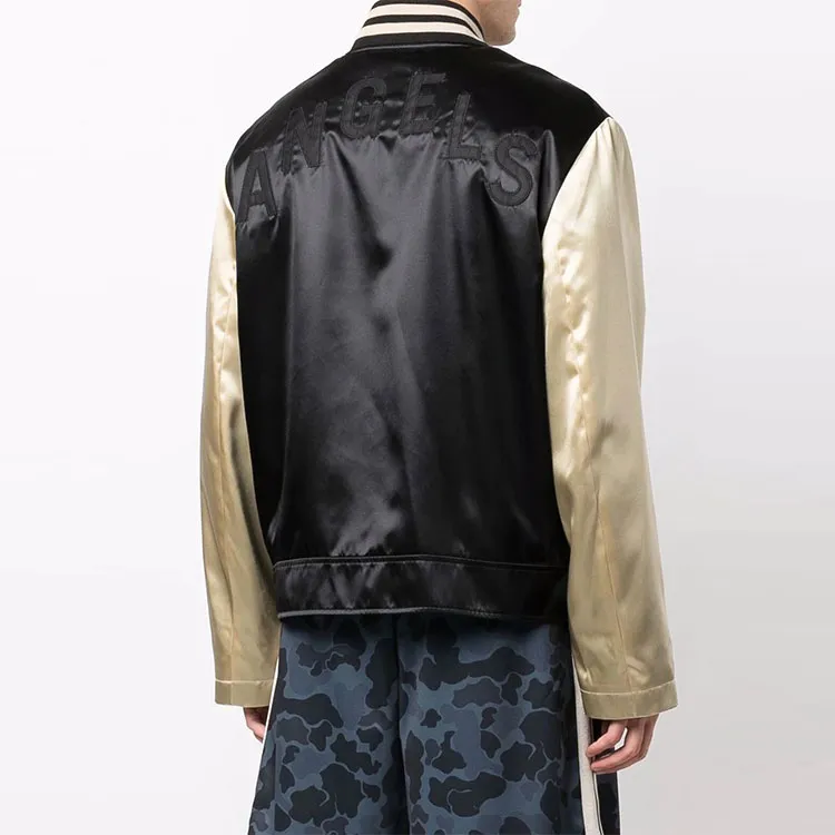 PALM ANGELS Pxp Logo Patch Zipped Bomber Jacket-3