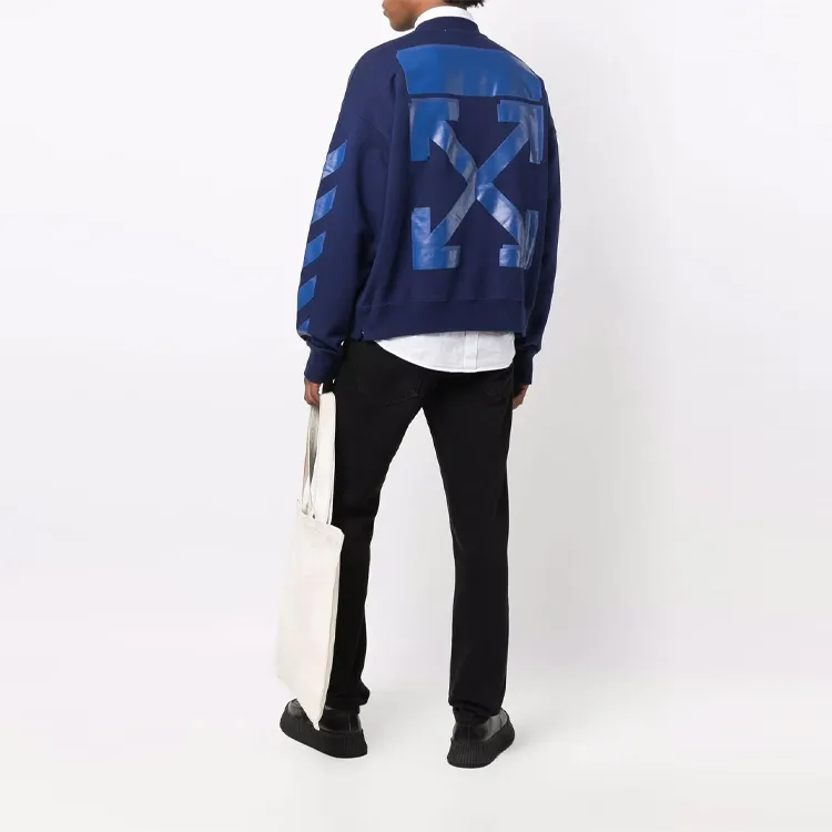 OFF WHITE FW21 Sweatshirts Men Blue-1