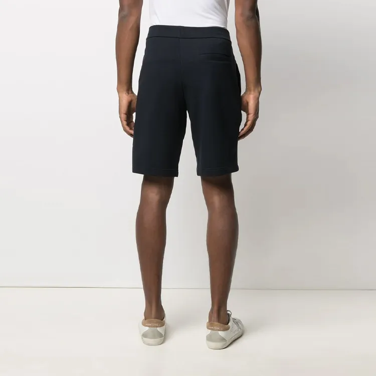 ARMANI EXCHANGE Men Logo-Embroidered Track Shorts Black-2