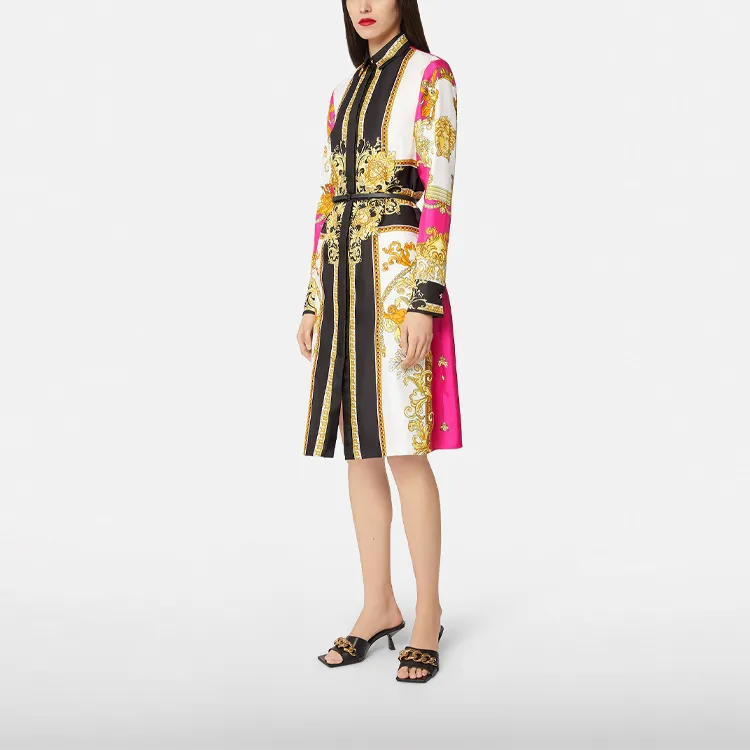 VERSACE Long-Sleeved Dresses Women's Multicolor-3