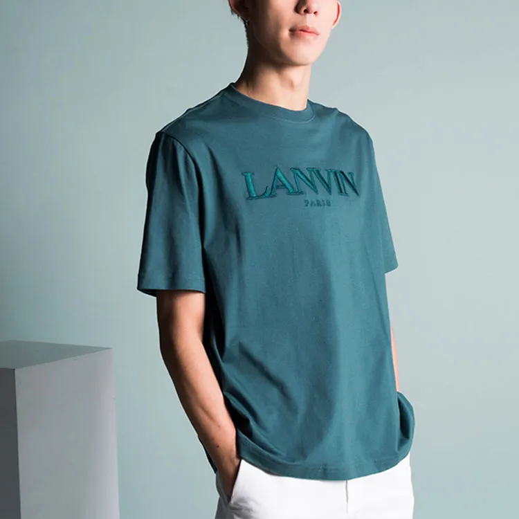 Lanvin T Shirts Men Green-4
