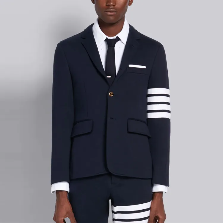THOM BROWNE Business Suits Men Marine Blue-2