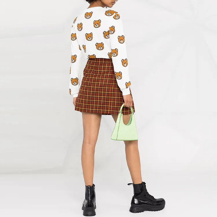 MOSCHINO Slim Fit Sweater Women's White-2