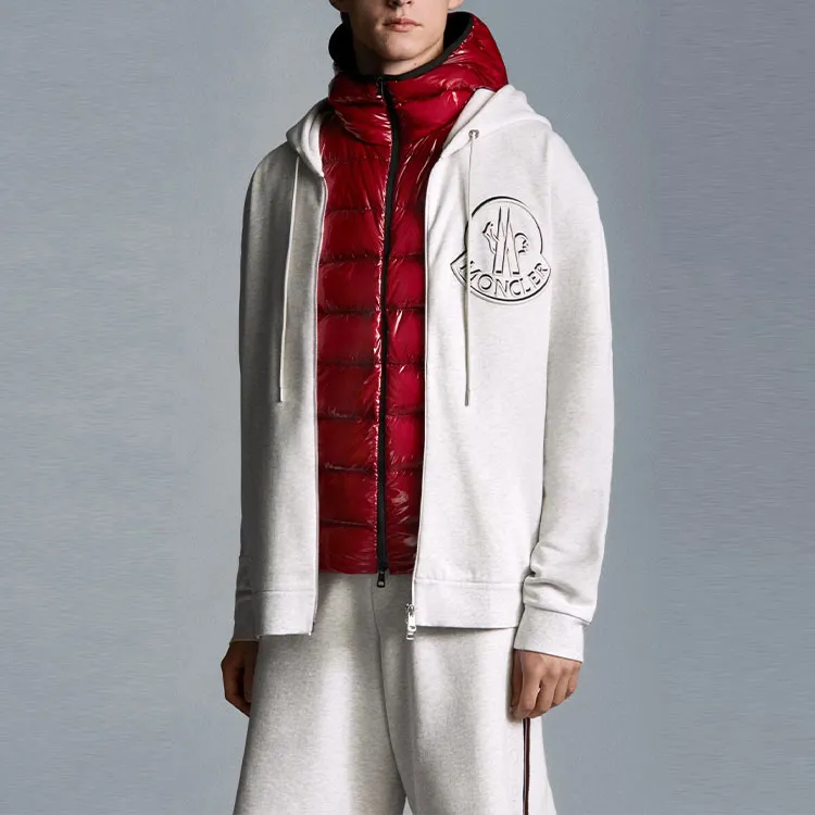 Moncler Sweatshirts Men Gray-1