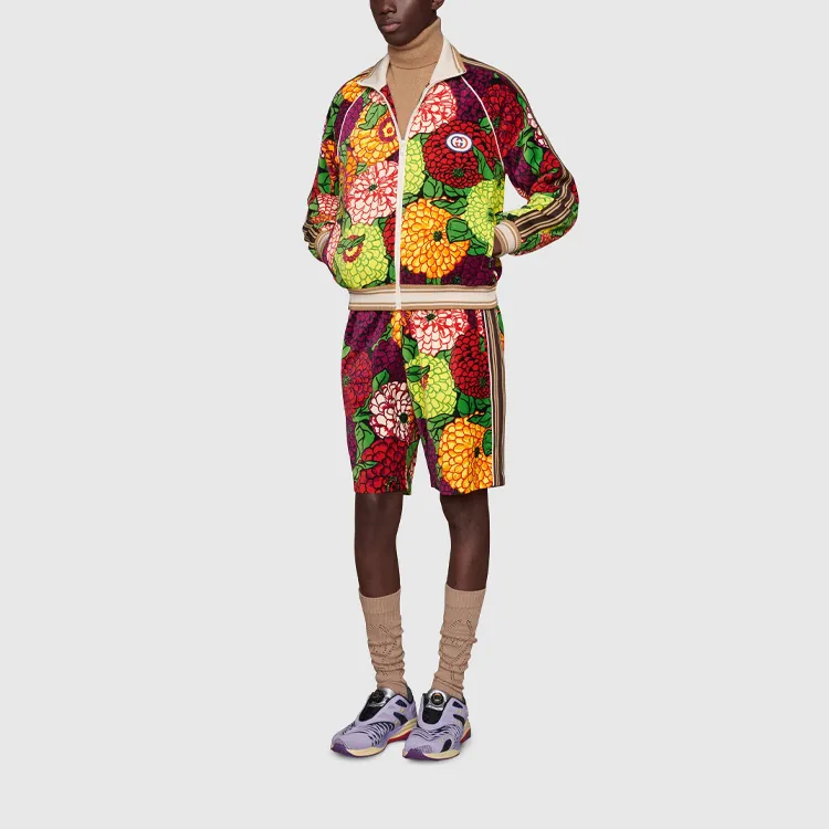 GUCCI X Ken Scott Floral print Track Shorts-1