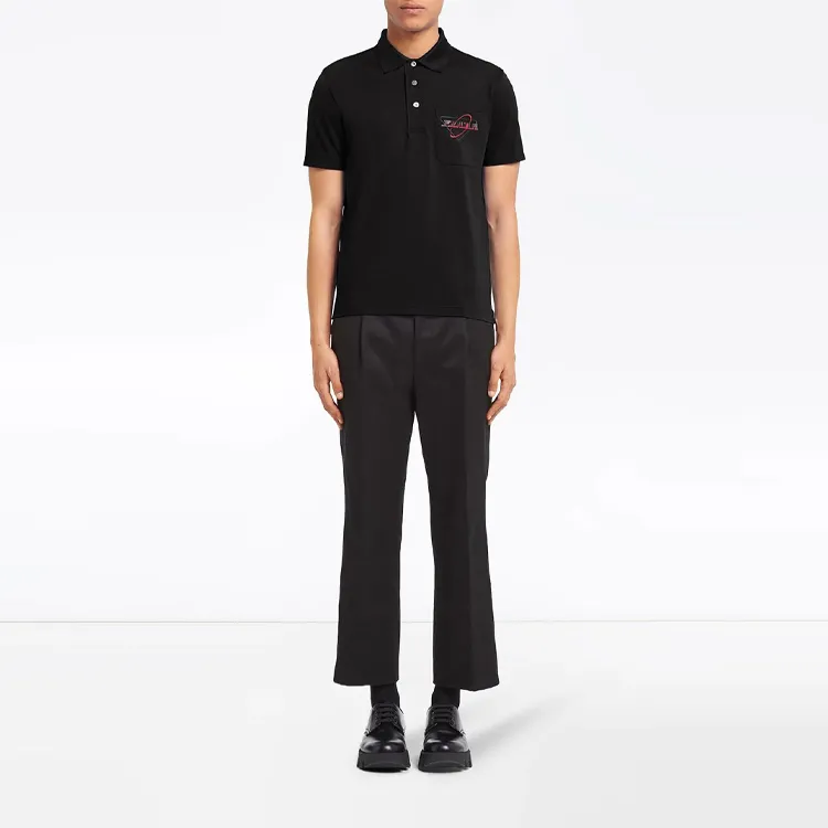 PRADA FW21 Polo Shirt Men's Black-1