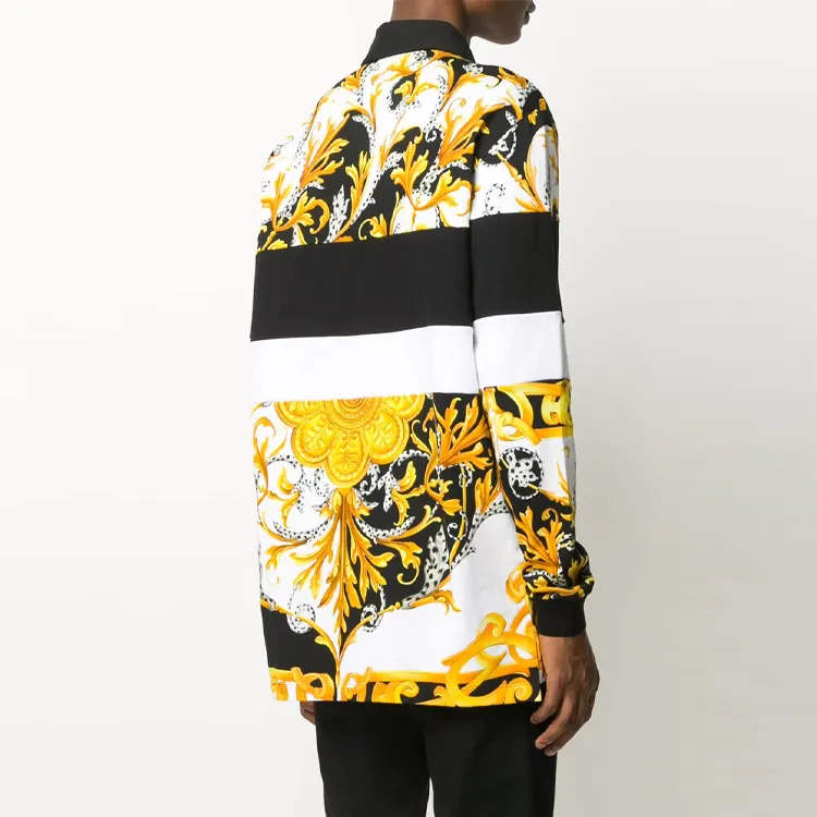VERSACE Polo Shirts Unisex Yellow-2