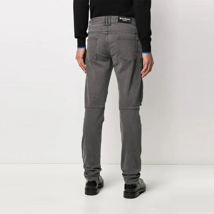 BALMAIN Jeans Men Gray-3