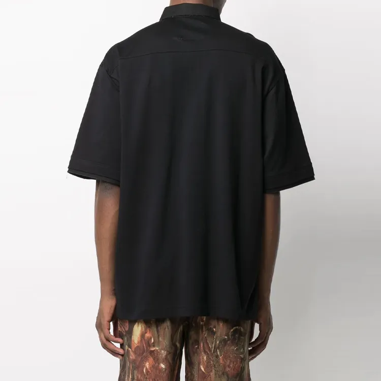 Sacai Polo Shirts Men Black-2