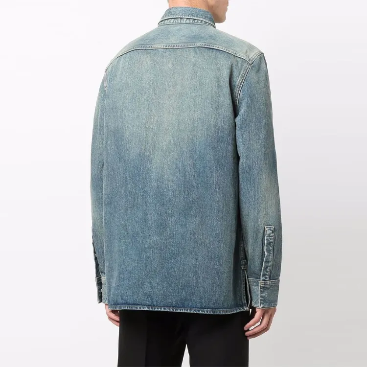 Givenchy Shirts Men Blue-3