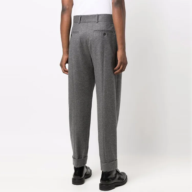 Alexander McQueen Suit Trousers Men Gray-2