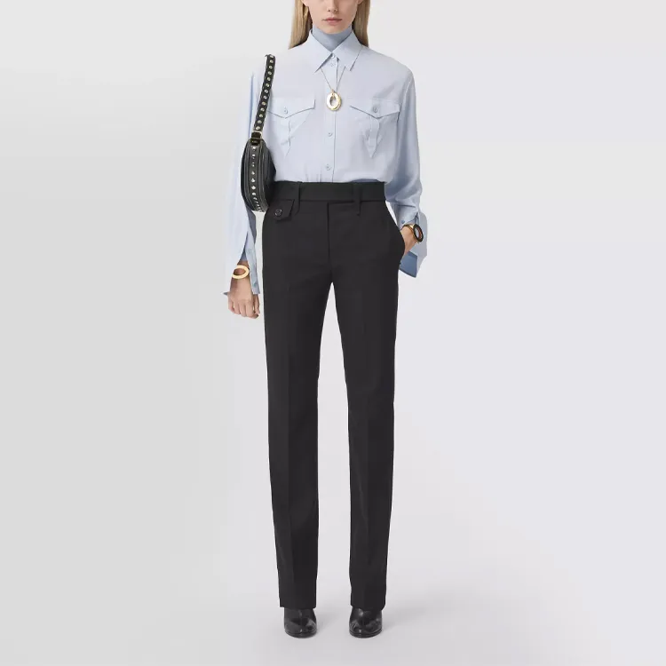 Burberry Shirt Women's Light Blue-1