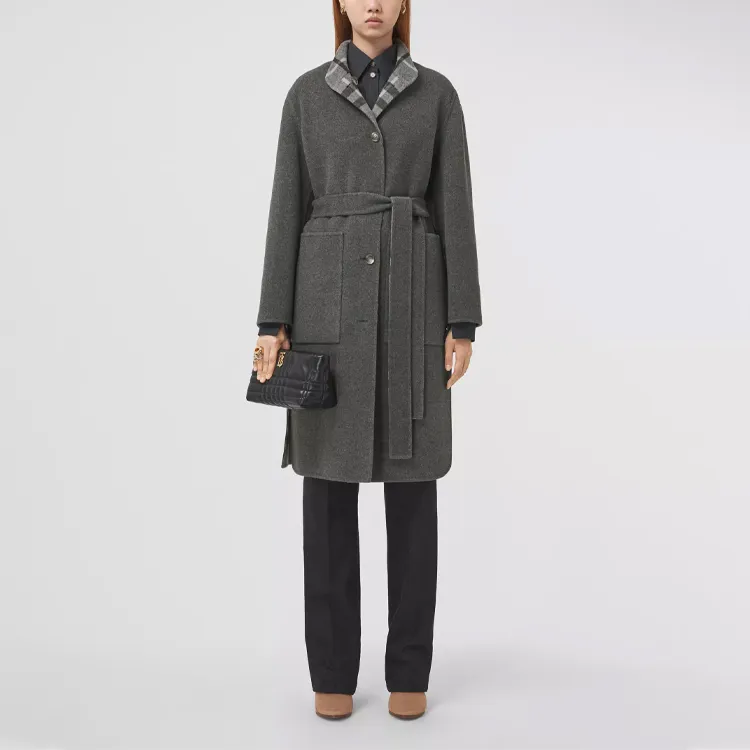 Burberry Coats Women's Gray-2