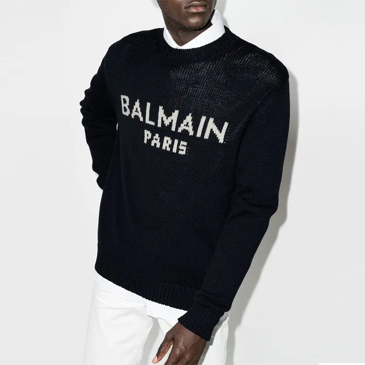 BALMAIN Sweaters Men Dark Blue-2