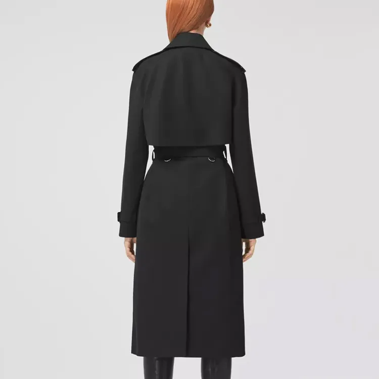 Burberry Trench Coat Women's Black-3
