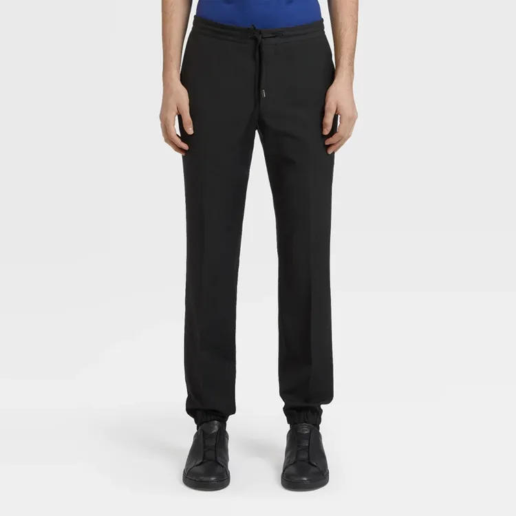 Ermenegildo Zegna Knitted Sweatpants Men Black-2