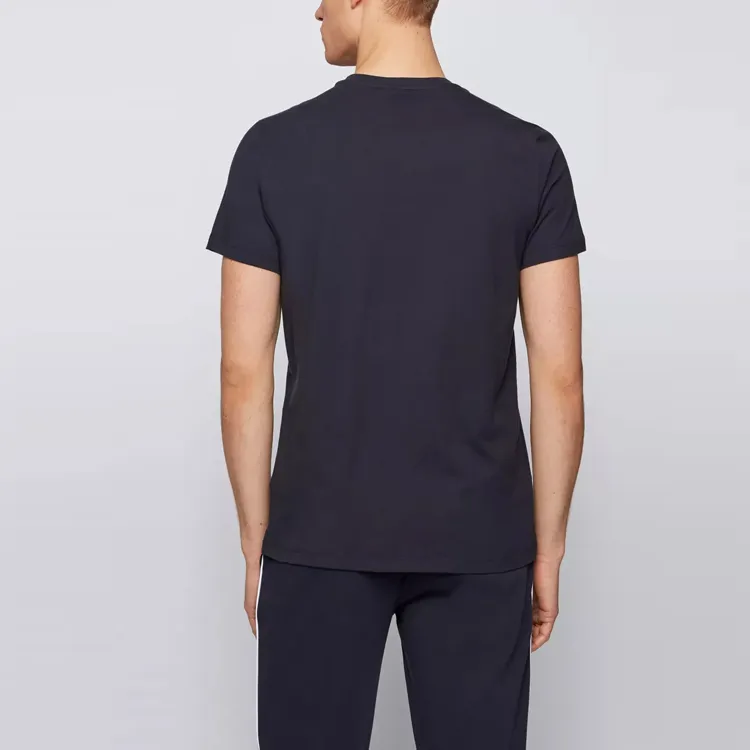 HUGO BOSS Pullover Short Sleeved T Shirts Men's Dark Blue-3
