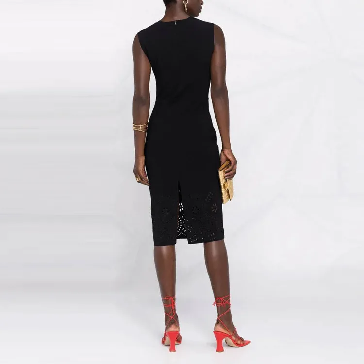 Valentino Sleeveless Dress Women's Black-2