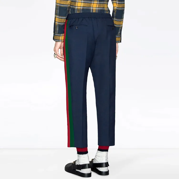 GUCCI Casual Pants Men Blue-3