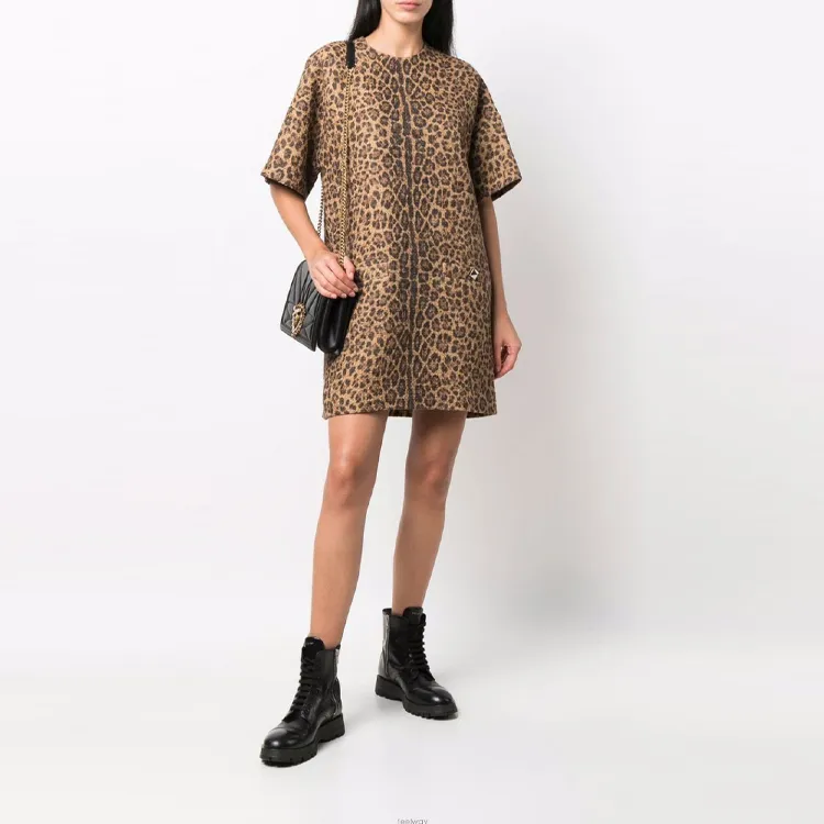 Valentino Short-Sleeved Dresses Women's Brown-1
