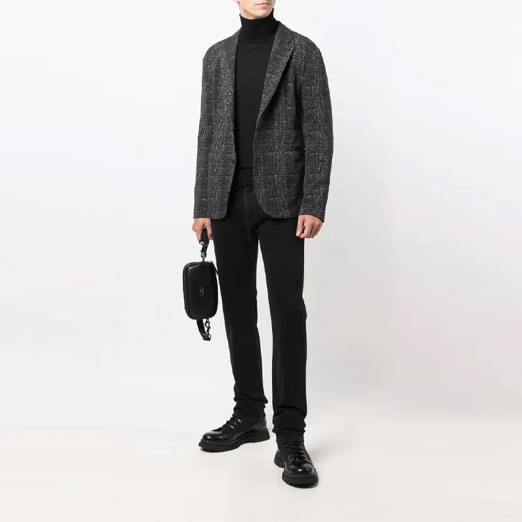 EMPORIO ARMANI Long Sleeved Roll Neck Knitted Jumper-1