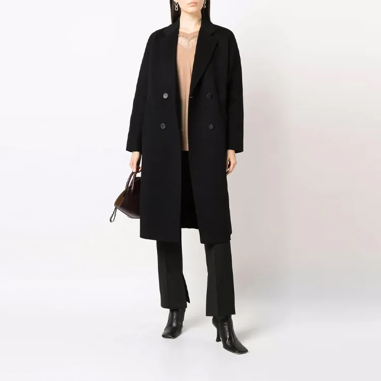 EMPORIO ARMANI Casentino Wool And Cashmere Double breasted Coat-1