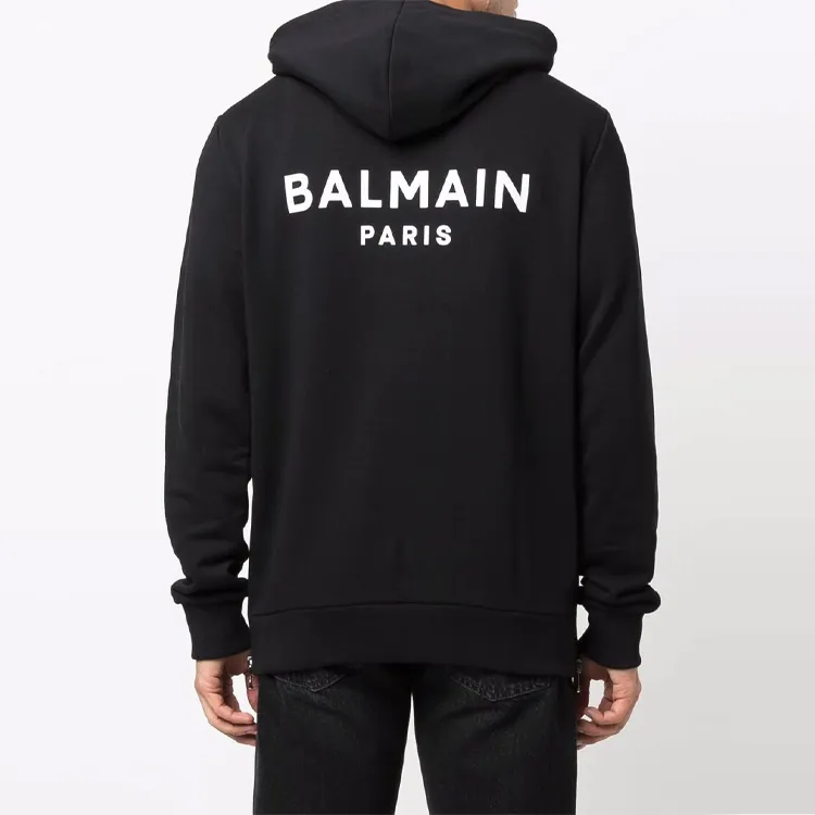 BALMAIN Zipped Printed Hoodie-3