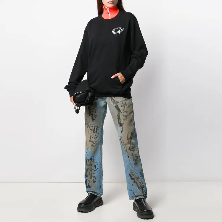 OFF WHITE FW21 Sweatshirts Women's Black-2