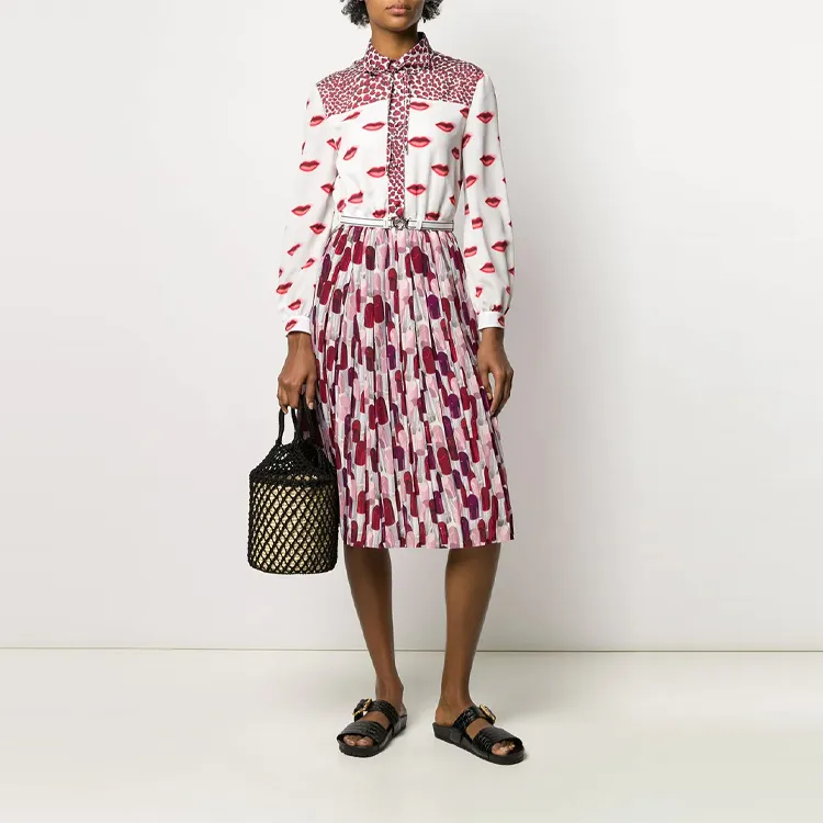 PRADA SS20 Long-Sleeved Dresses Women's Multicolor-2