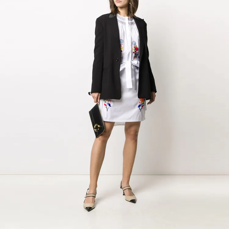 PRADA Long-Sleeved Dresses Women's White-1