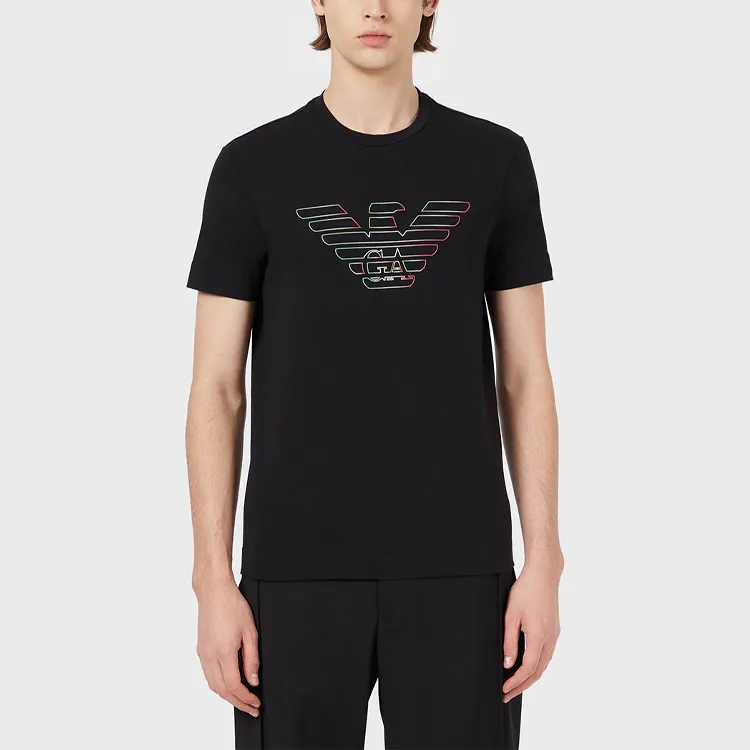 EMPORIO ARMANI T Shirts Men Black-1