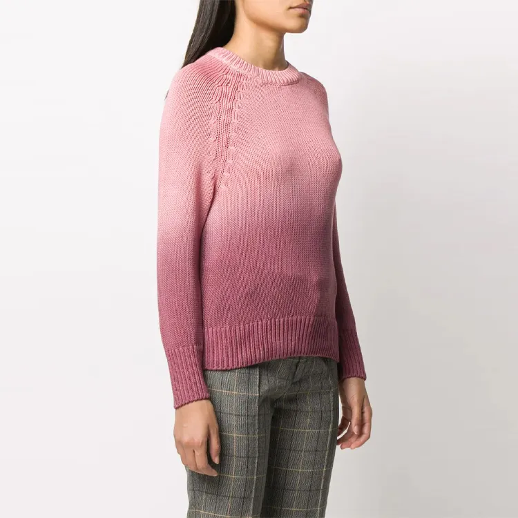 Moncler FW21 Slim Fit Sweater Women's Pink-2
